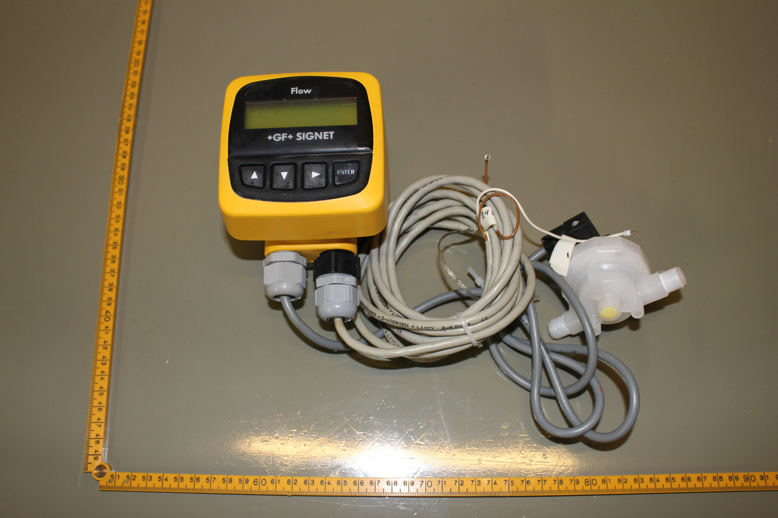 +GF+ SIGNET Flow Transmitter, w/934-2361 Mini Flow Sensor