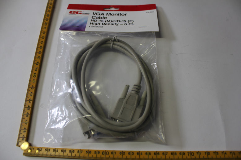 VGA MONITOR CABLE 6 FT. , LOT OF 8