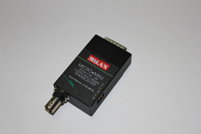 Milan Micro-MAU Transceiver, 10Base2, 12VDC, 200mA