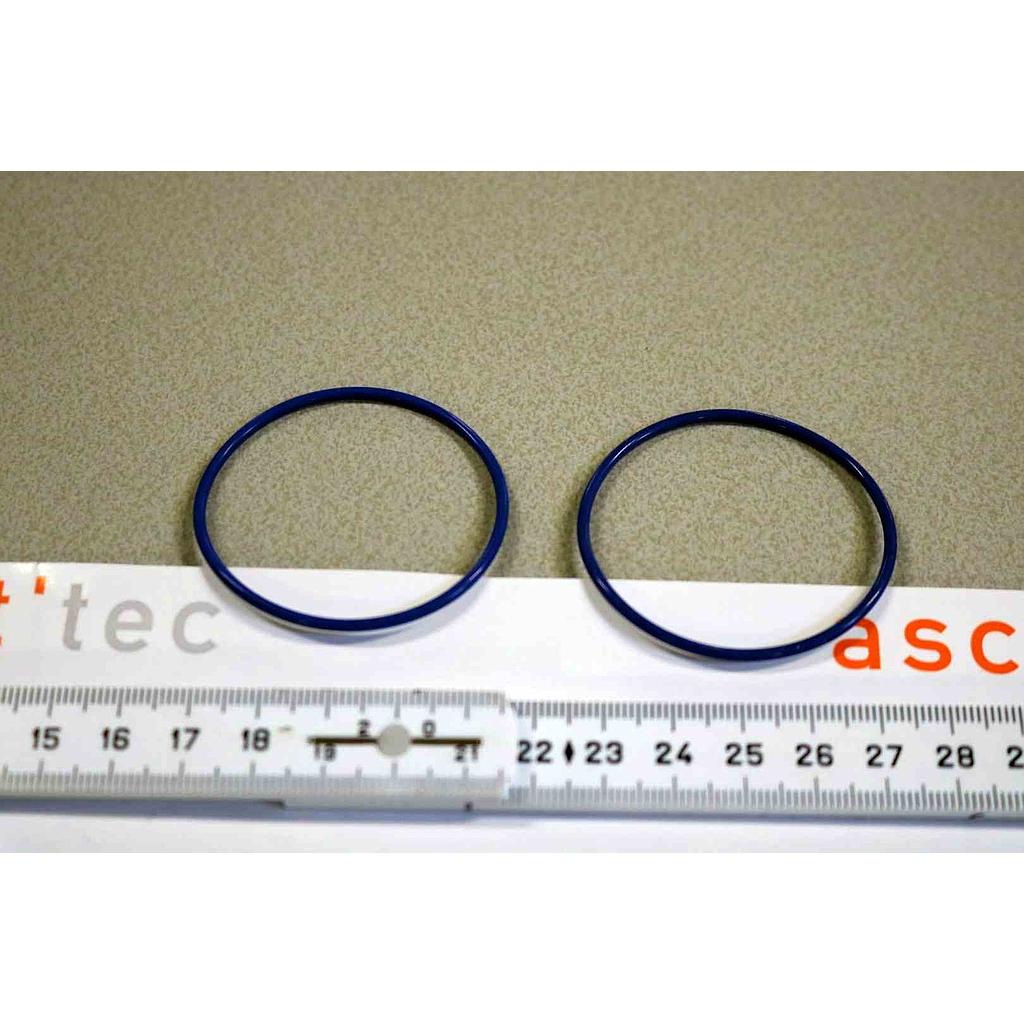 O-RING, SEAL, 2MM CS X 45MM, SILICON, LOT OF 9