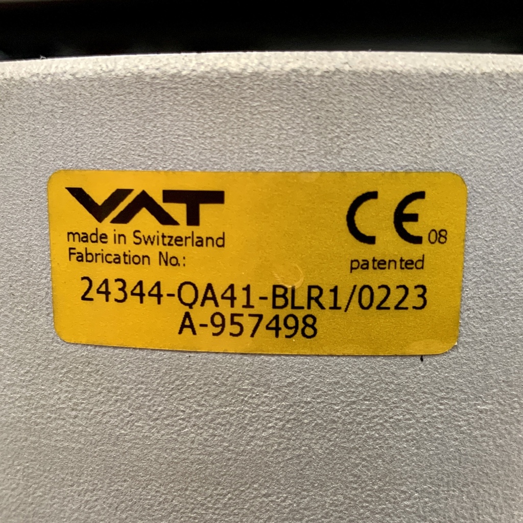 VAT 24344-QA41-BLR1 90 DEGREES ANGLE ISO-VALVE ISO K-160