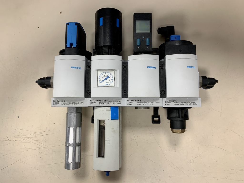 FESTO MANUAL ACTUATED ON/OFF VALVE FOR PRESSURISING AND EXHAUSTING PNEUMATIC SYSTEMS
