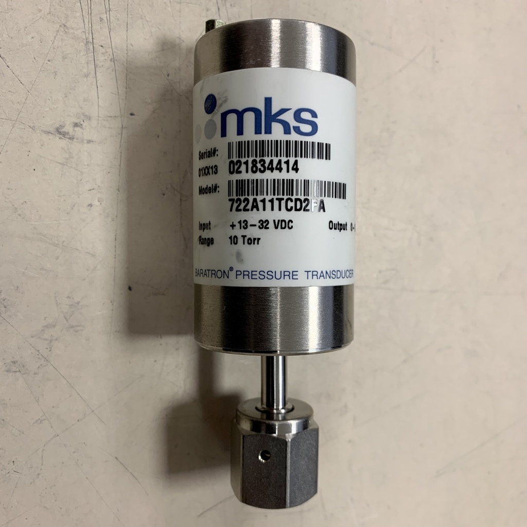 MKS Baratron Pressure Transducer - 722A11TCD2FA