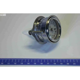 [0-30 HB  0-3- PSI/500680] PRESSURE GAUGE TWO IN ONE, USED