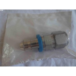 [SS-PB8-SL8/505899] MULTI-PURPOSE PUSH-ON HOSE END CONNECTION, 1/2" SS TUBE FITTING, 1/2"HOSE SIZE, Lot of 3