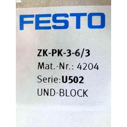 [ZK-PK-3-6/3/506363] AND BLOCK, 1.6-8bar, 23.2-116psi, FESTO 4204